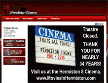Tablet Screenshot of moviesinpendleton.com